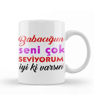 Babalar Günü Babaya Hediye 03 Kupa Bardak Porselen