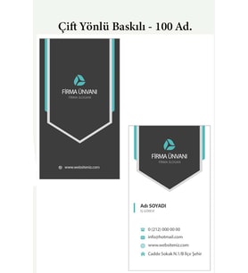 Euwue Dijital Çift Yönlü Baskılı 300 gr. Kuşe Kartvizit - 100 Ad. (Tuled Beyazı)
