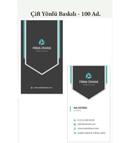 Euwue Dijital Çift Yönlü Baskılı 300 gr. Kuşe Kartvizit - 100 Ad. (Tuled Beyazı)