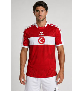 TÜRKİYE ORİJİNAL LİSANSLI HUMMEL KIRMIZI TÜRKİYE FORMASI