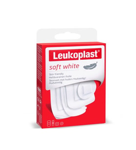 Leukoplast Soft White 19x72mm (12 ad.), 6x22mm (6 ad.), 38x72mm(8 ad.), 38x38 mm(4 ad.) Yara Bandı