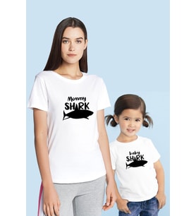 Mommy Shark Baby Shark Anne Çocuk(TEK ÜRÜN FİYATIDIR KOMBİN YAPMAK İÇİN 2 ADET SEPETE EKLEYİNİZ)