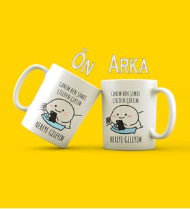 Çileden Çıktım Tasarımlı Kupa Bardak