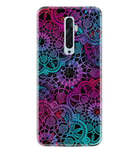 Oppo Reno 2Z 4 Lite 4 Pro 5 6 7 A31 Kılıf Desemli Silikon Colurful Mandala 1667