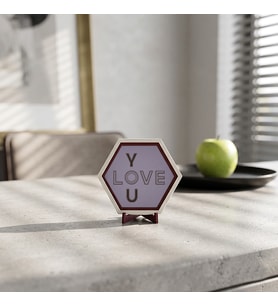 Romantik Temalı I Love You Modern Masaüstü Süsü Ofis Köşelerinizi Tamamlayan Zarif ve Şık Bir Tasarım Obje 10x10 cm