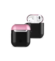 Newface Apple Airpods 2 (2.nesil) 3in1 Kılıf - Siyah-Pembe