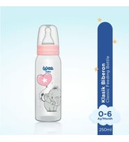 Lexroo Klasik PP Biberon 250 ml - PEMBE