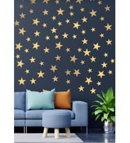 Gold Yıldız Duvar Sticker 3-4-5 cm 100 Adet (Altın / Dore)