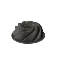 Granit Döküm Kek Kalıbı Rüzgar Gülü Siyah Renk 24 CM