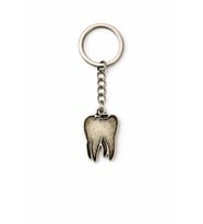 Tooth Charm – Diş Figürlü Gümüş Renk Unisex Metal Anahtarlık