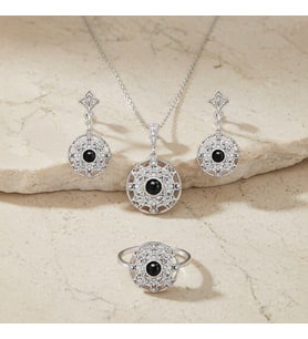 BlackCraft Oltu Taşı Kafes Set