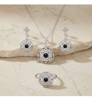BlackCraft Oltu Taşı Kafes Set