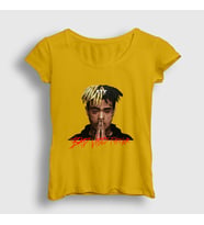 Presmono Kadın Sarı Forever XXXTentacion T-Shirt 47812tt (Sarı)