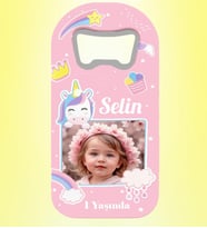 Resimli İsimli Pony Magnet Açacak Kişiye Özel