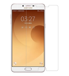 Samsung Galaxy C9 Pro Uyumlu Ekran Koruyucu Screen Protector Tempered Glass Kristal Netliğinde %100 HD Görüntü, Yüksek Kalite Kırılmaz Temperli Cam (Şeffaf)
