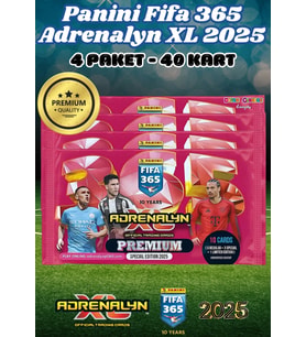 Panini Premium FIFA 365 Adrenalyn XL 2025 Oyuncu Kartı - Premium Futbolcu Kartları - 4 Paket (A.ALTIN)