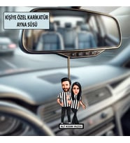 Kişiye Özel Taraftar Karikatür Ayna Süsü – Taraftar Hediyesi