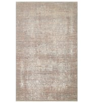 Gri Halı Soyut Desenli Vintage Eskitme Tarzı Modern Salon Oturma Odası Makine Dokuma Halısı