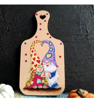 Aşk Temalı Gnome Sunumluklar (Sarı-Mor)