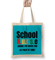 Nurse Gift İdea Funny Saying Quote Nursing Medical Bez Çanta Uzun Saplı