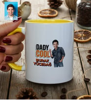 Kişiye Özel Karikatürlü Babaya Hediye Daddy Cool Kupa Bardak Babalar Günü Hediyesi