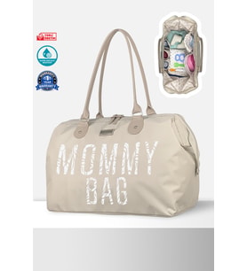 X Pro Mommy Bag Siyah Anne Bebek Bakım Kadın Çantası (Bej-Bej-Bej)