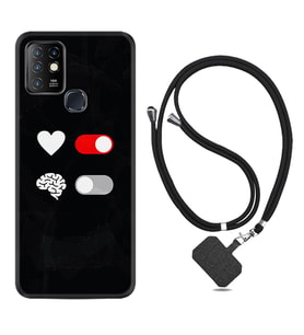 INFINIX Hot 8 9 10 11S Hot 10 Play 10T Kılıf Boyun Askılı Silikon Love Brain 1722