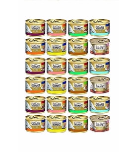 Gourmet Kıyılmış Kedi Konservesi Karışık Paket 85 gr X 24 Adet
