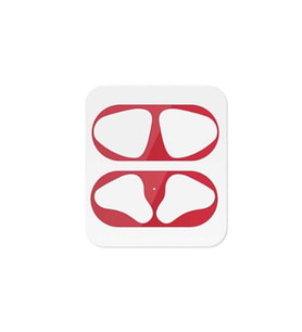 Apple Airpod 1. / 2. Nesil Kulaklık İçi Kir Toz Önleyici Sticker (Kırmızı)