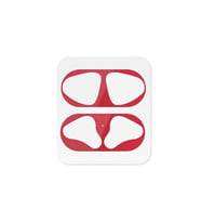 Apple Airpod 1. / 2. Nesil Kulaklık İçi Kir Toz Önleyici Sticker (Kırmızı)