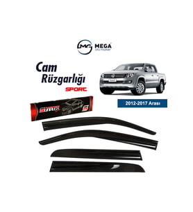 Cam Rüzgarlığı Volkswagen Amarok 2009-2021 ile uyumlu Uyumlu (Antrasit)