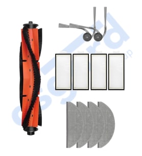 ROBOROCK S8 PRO/S8 PRO+/Q8+/Q8 MAX PRO+ Uyumlu 1 Ana Fırça 2 Yan Fırça 4 Filtre 4 Mop
