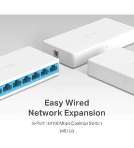 MS108, 8-Port 10/100Mbps Desktop Switch