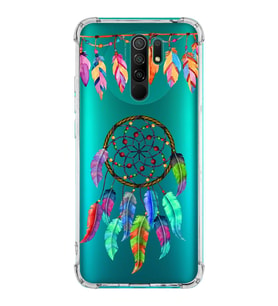 PrintiFy Xiaomi Redmi 9 Uyumlu Nazar Boncuğu 6 Baskılı Şeffaf Köşe Korumalı Antişok Kılıf