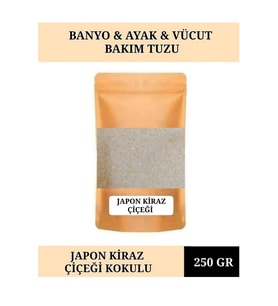 250g Japon Kiraz Çiçeği Yağı ve Tuzu ile Rahatlatıcı Bakım Seti