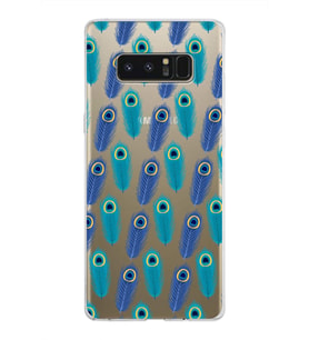 PrintiFy Samsung Galaxy Note 8 ile Uyumlu 1mm Slim Fit Nazar Boncuğu 4 Baskılı Şeffaf  Kılıf
