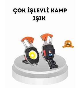 Şarj Edilebilir Çok Amaçlı Mini Fener – Güvenlik Düdüklü, Kompakt Ve Hafif Tasarım