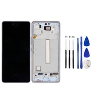 Tkgz - Samsung Galaxy A53 -5G Uyumlu Lcd Ekran Dokunmatik  - A - Kalite ÇITALI MAVİ + TAMİR SETİ