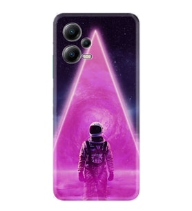 Xiaomi Poco X5 5g Kılıf Resimli Desenli Silikon Platinium Series Astro Purple 1890