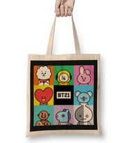 Bts Bt21 Merch Happy Time Bez Çanta Uzun Saplı