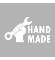 Hand Made Anahtar El Yapımı Sticker Siyah 20x15 CM (Beyaz)