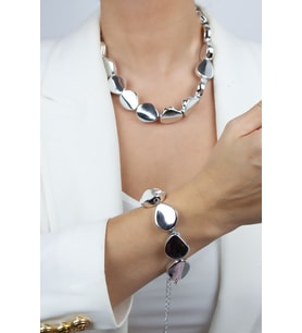 Metalize Kolye Bileklik Set