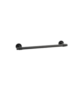 Duvara Montajlı Uzun Havluluk Mat Siyah 32 cm