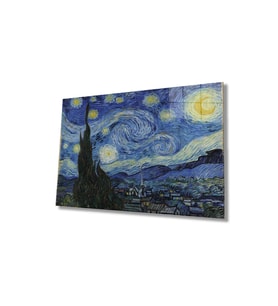 Miyrem Glasses Collection -A1^#  Vincent van Gogh Cam Tablo, Cam Tablo (Çok Renkli)