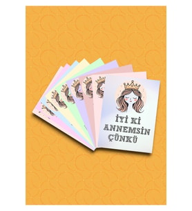 Annelere Anlamlı Doğum günü Hediyesi Anneye hediye Kartlar Anneler günü hediye kartları İAÇ07A