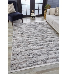 Dijital Kaymaz Yıkanabilir Gri Minimalist Salon Halısı Mutfak Halısı Koridor Halısı Yolluk HLN1770