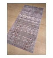 HALIMARKA K-LTS 8564 GRİ KİREMİT MODERN HALI YOLLUK 100X200 CM