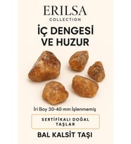 Sertifikalı Ham İşlenmemiş Bal Kalsit Taşı Kütlesi – İri Boy Doğal Kristal Parçası Odaklanma ve Enerji Verir (Kahverengi)