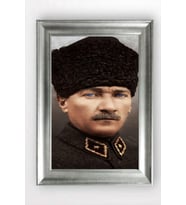 Gümüş Çerçeveli Atatürk Tablo cv1298
