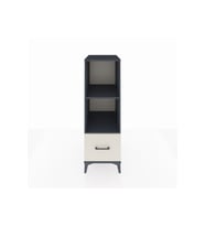 Kronos Dolap 2 Raflı Tek Çekmeceli 44x59x134 Antrasit-Aytaşı